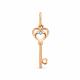 Золотая подвеска Karatov Т246034620 с бриллиантом