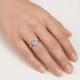 Золотое кольцо Karatov Т24701И421 с топазом и фианитом