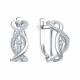 Серьги из белого золота Karatov Т30102В951-01 с бриллиантом