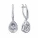 Серьги из белого золота Karatov Т30562Г997 с бриллиантом