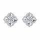 Серьги из белого золота Karatov Т30562Е246 с бриллиантом