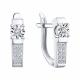 Серьги из белого золота Karatov Т30562Е425 с бриллиантом