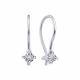 Серьги из белого золота Karatov Т30562Е607 с бриллиантом