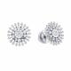 Серьги из белого золота Karatov Т30562Е638 с бриллиантом