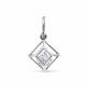Подвеска из белого золота Karatov Т307034997 с фианитом