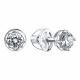 Серьги из белого золота Karatov Т33102Г503 с бриллиантом