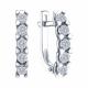 Серьги из белого золота Karatov Т33102Е213 с бриллиантом