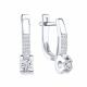 Серьги из белого золота Karatov Т33562В233 с бриллиантом