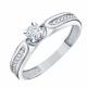 Кольцо из белого золота Karatov Т33601Б888 с бриллиантом