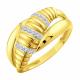 Кольцо из лимонного золота Karatov Т94201И035 с фианитом