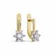 Серьги из лимонного золота Karatov Т942025445 с фианитом