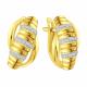 Серьги из лимонного золота Karatov Т94202Е379 с фианитом