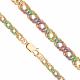 Золотая цепь плетение Тройной ромб Karatov ЦРМ30517040-РА