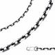 Цепь плетение Якорное из черненого серебра Высоковы 585 ЯГВ120-Ч