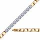 Золотой браслет Александра бр094-62сбк с Swarovski