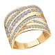 Золотое кольцо Александра к773ск с фианитом