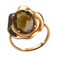 Золотое кольцо Александра кл1481-4ск с фианитом и раухтопазом