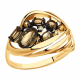 Золотое кольцо Александра кл1485-4ск-ш с фианитом и раухтопазом