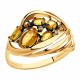 Золотое кольцо Александра кл1485-6ск-ш с фианитом и цитрином