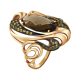 Золотое кольцо Александра кл1578-4ск с фианитом и раухтопазом