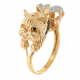 Золотое кольцо Александра кл1786ск с фианитом