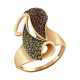 Золотое кольцо Александра кл1923-20ск с фианитом и цитрином