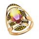 Золотое кольцо Александра кл1934-49ск-ш с фианитом и аметрином