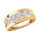 Золотое кольцо Александра кл1968-62ск с Swarovski