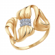 Золотое кольцо Александра кл2036ск с фианитом