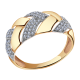 Золотое кольцо Александра кл2110ск с фианитом