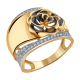 Золотое кольцо Александра кл2216ск с фианитом
