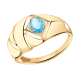 Золотое кольцо Александра кл2233-78ск с топазом