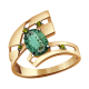 Золотое кольцо Александра кл2256-13ск с фианитом и кварцем