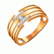 Золотое кольцо Александра кл2260ск с фианитом