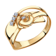Золотое кольцо Александра кл2279ск с фианитом