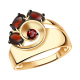 Золотое кольцо Александра кл2336-2ск с фианитом и гранатом