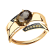 Золотое кольцо Александра кл2348-4ск-ш с фианитом и раухтопазом