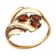 Золотое кольцо Александра кл2564-2ск-к с фианитом и гранатом