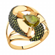 Золотое кольцо Александра кл2790-48ск-са с фианитом и султанитом