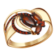 Золотое кольцо Александра кл2798-2ск-к с фианитом и гранатом