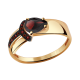 Золотое кольцо Александра кл2852-2ск-к с фианитом и гранатом