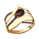 Золотое кольцо Александра кл2935-2ск-к с фианитом и гранатом
