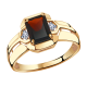 Золотое кольцо Александра кл2953-2ск с фианитом и гранатом