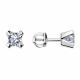 Серьги из белого золота Александра кл2955а-62сб с Swarovski