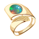 Золотое кольцо Александра кл2971-15ск-ш-1 с фианитом и опалом