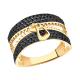 Золотое кольцо Молния Александра с фианитом кл3670-20ск-ч