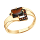 Золотое кольцо Александра кл3683-2ск-к с фианитом и гранатом