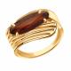 Золотое кольцо Александра с ситаллом цвета Гранат кл4570-34ск