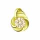 Подвеска из лимонного золота Александра п959-81сл с Swarovski