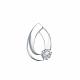Подвеска из белого золота Александра п989-62сб с Swarovski